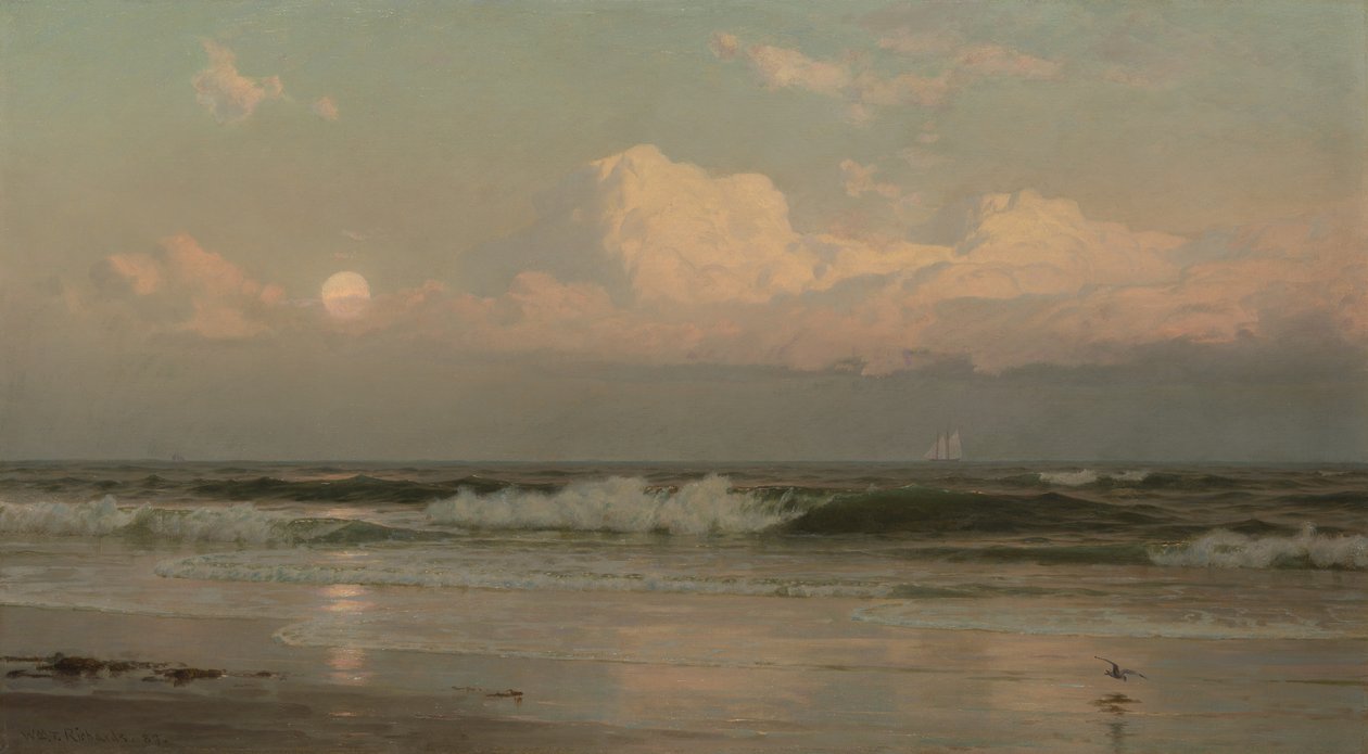 La luna de agosto de William Trost Richards