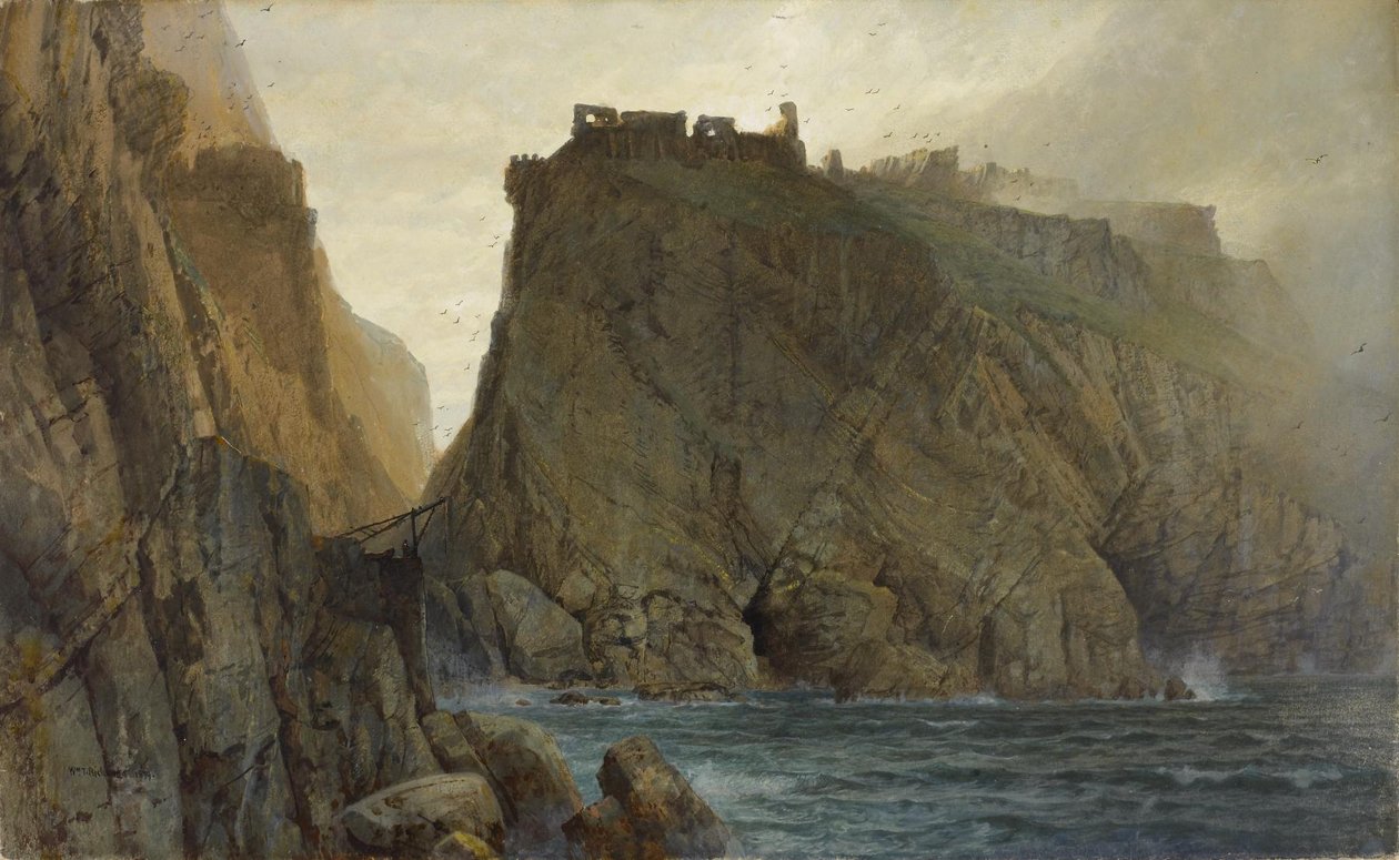 Tintagel en la costa de Cornualles de William Trost Richards