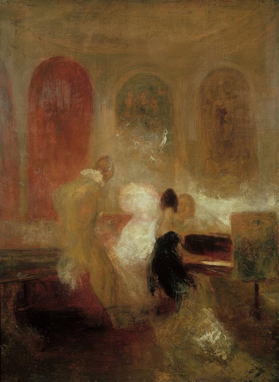 Una fiesta musical, Castillo de East Cowes (Música en el Castillo de East Cowes) de Joseph Mallord William Turner