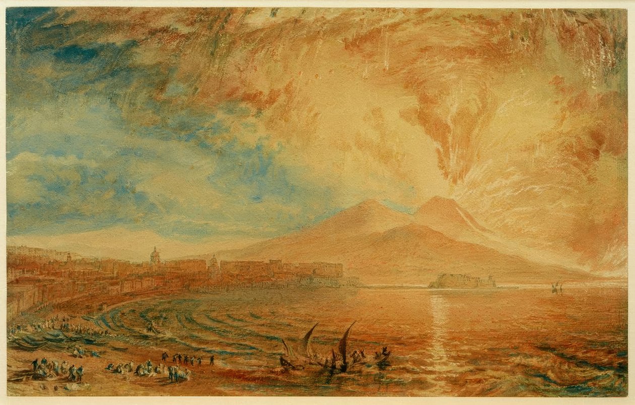 Bahía de Nápoles (Vesubio enojado) de Joseph Mallord William Turner