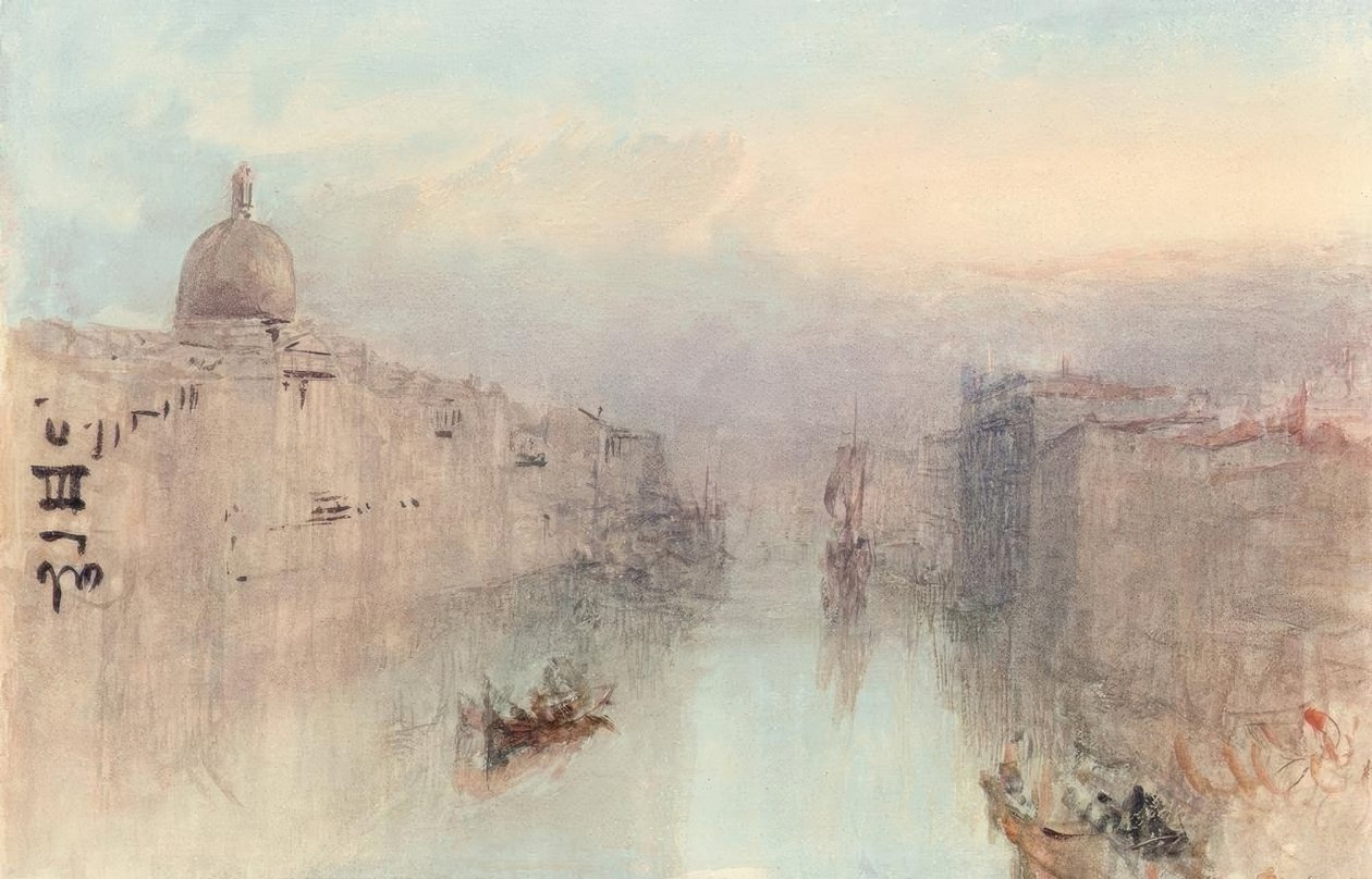 El Gran Canal y San Simeone Piccolo de Joseph Mallord William Turner