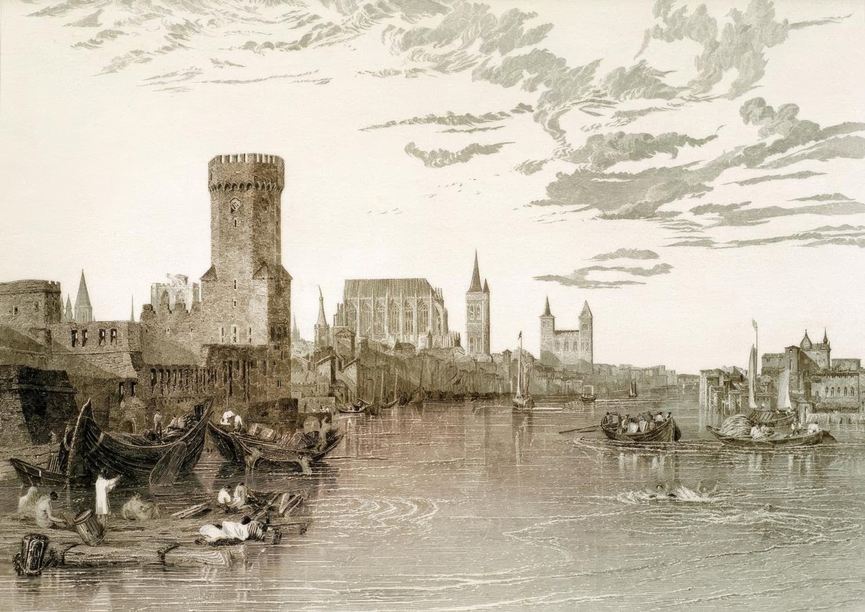 Colonia vista desde el río de Joseph Mallord William Turner