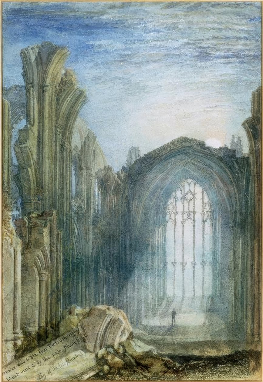Melrose Abbey: Una ilustración de La de Sir Walter Scott de Joseph Mallord William Turner
