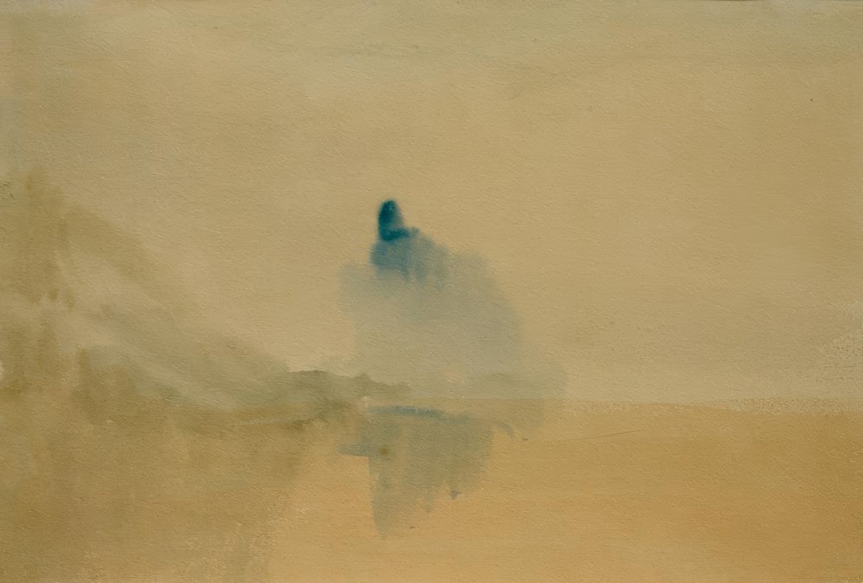 Castillo en la orilla de un lago de Joseph Mallord William Turner