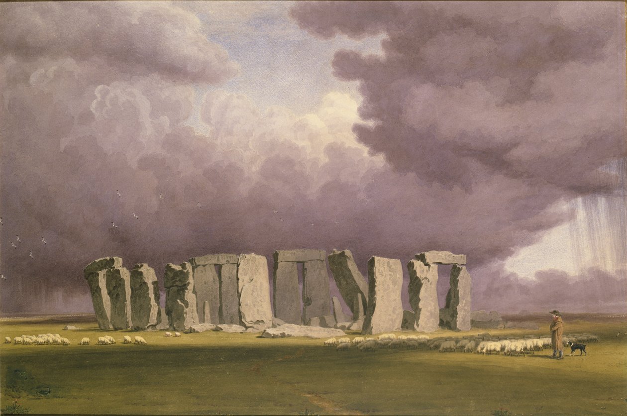Stonehenge: Día tormentoso, 1846 de Joseph Mallord William Turner