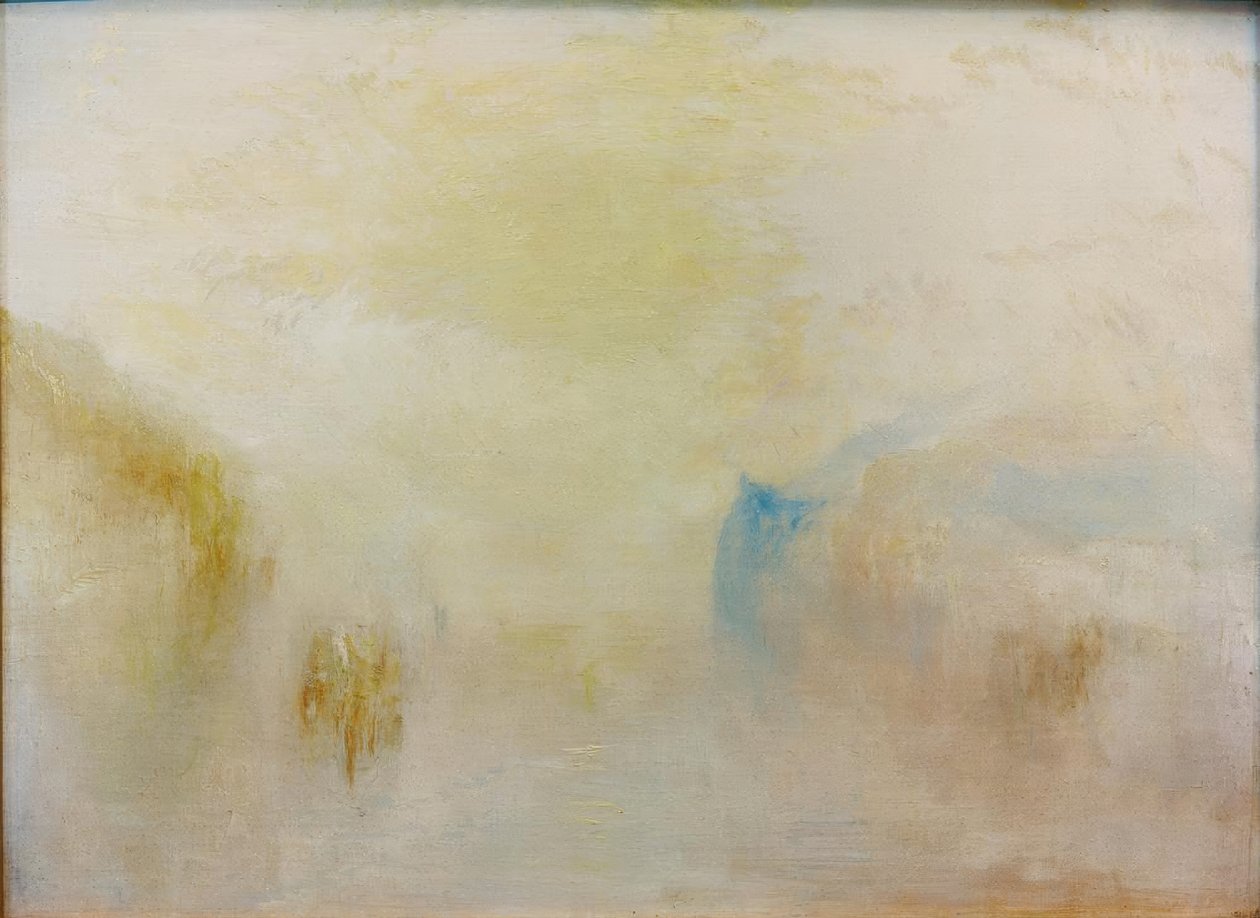 Amanecer con un barco entre cabos de Joseph Mallord William Turner
