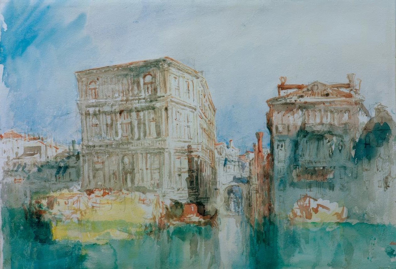 Venecia: La Casa Grimani y el Río San Luca en el Gran Canal de Joseph Mallord William Turner