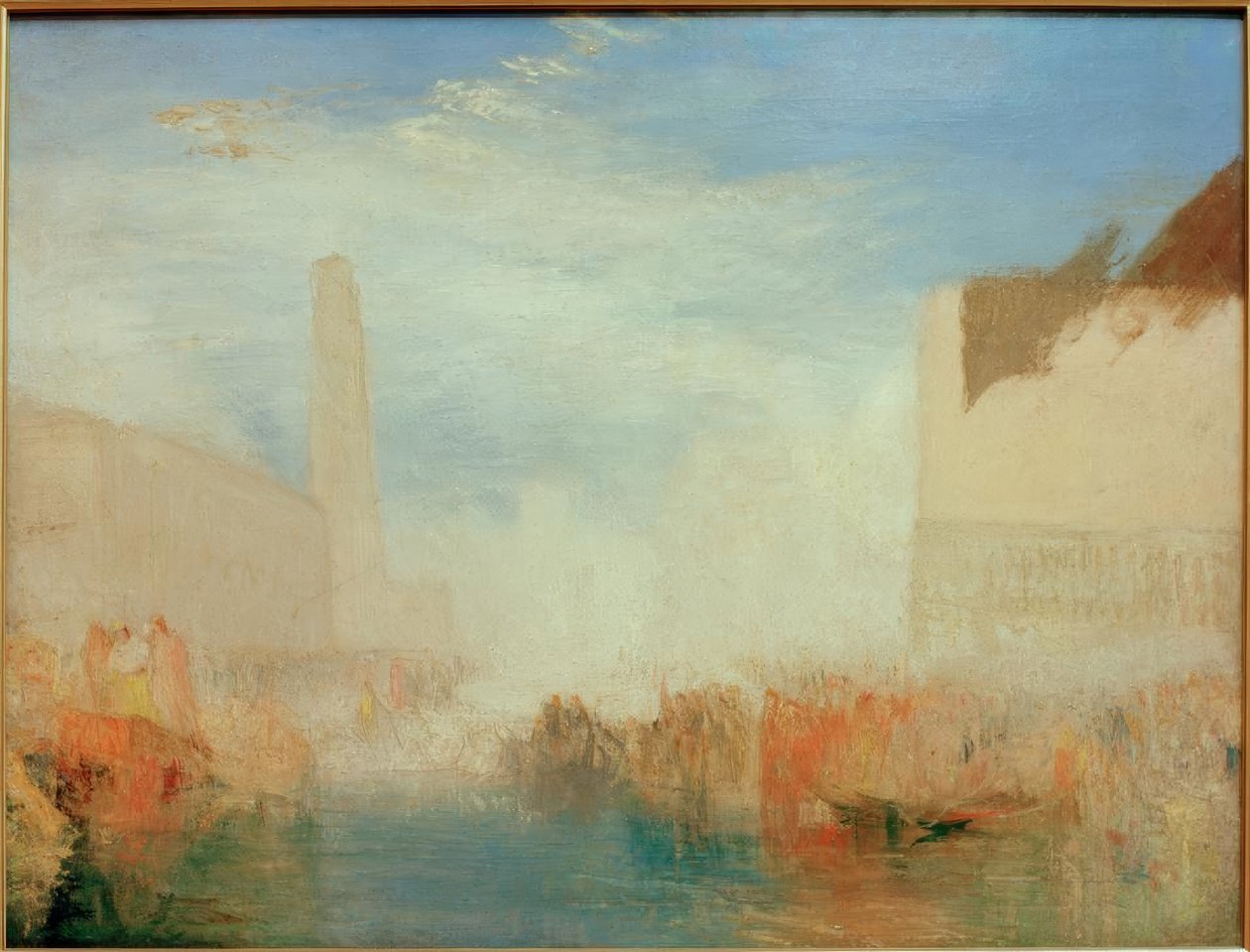 Venecia: La Piazzetta con la ceremonia del Dux casándose de Joseph Mallord William Turner