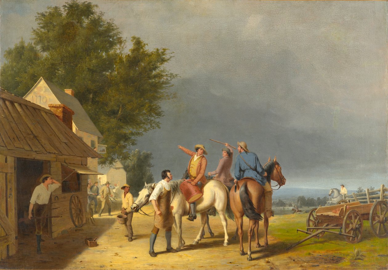 Primeras Noticias de la Batalla de Lexington de William Tylee Ranney