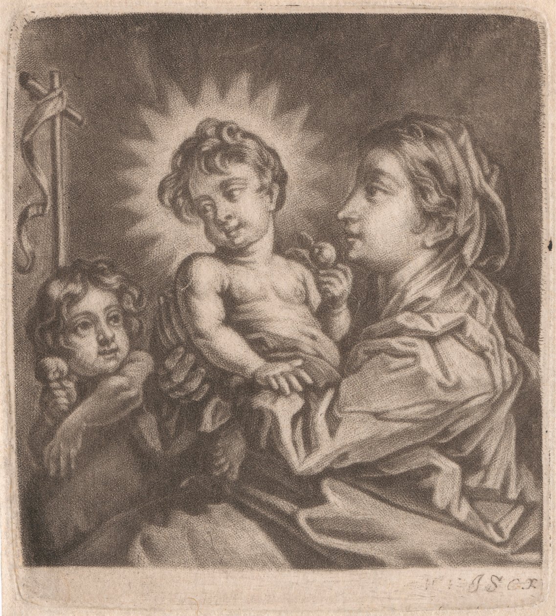 Virgen, Niño Jesús y San Juan de William Vincent