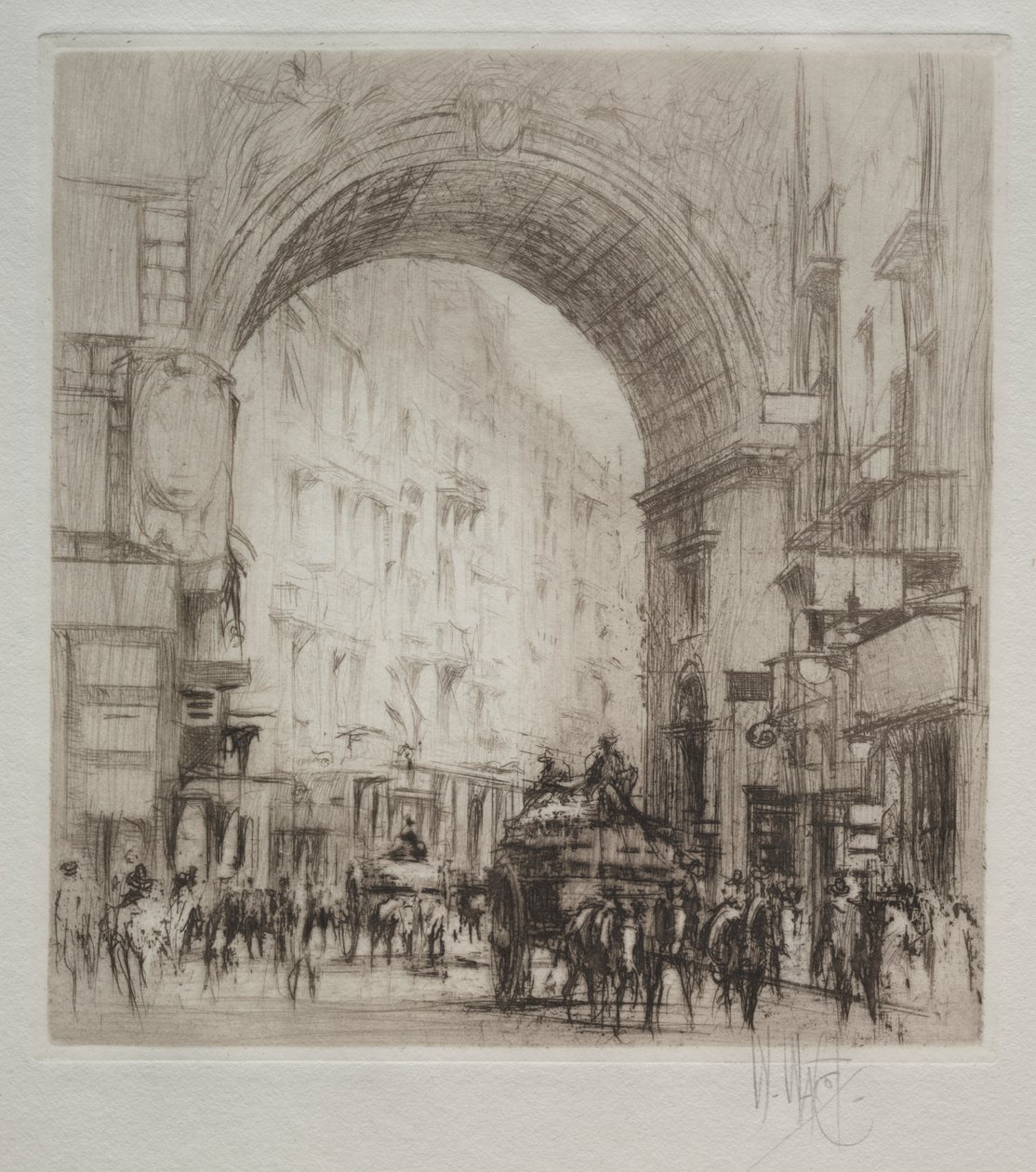 Arco San Carlo, Nápoles de William Walcot