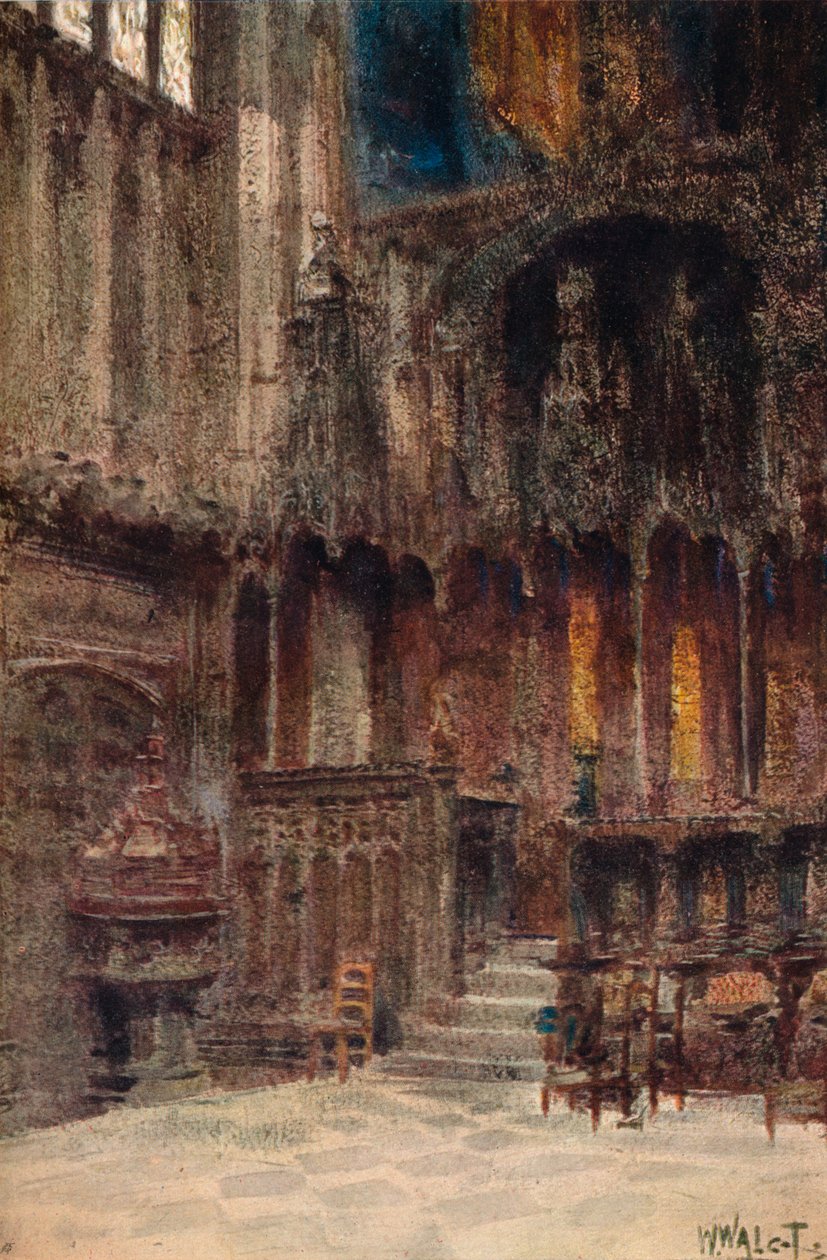 Capilla de Enrique VII, Abadía de Westminster, c1907 de William Walcot