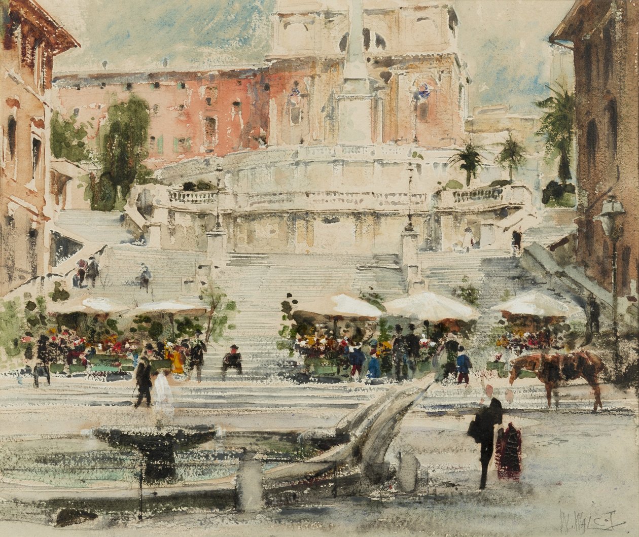 Roma: Piazza di Spagna de William Walcot