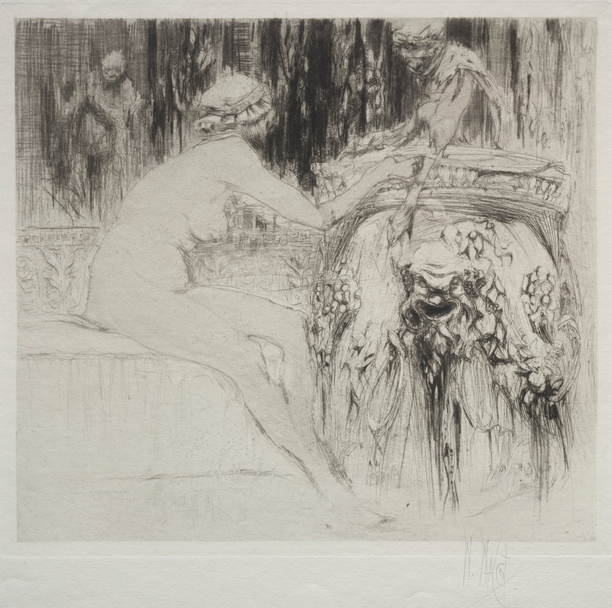 La bacante y el joven fauno de William Walcot
