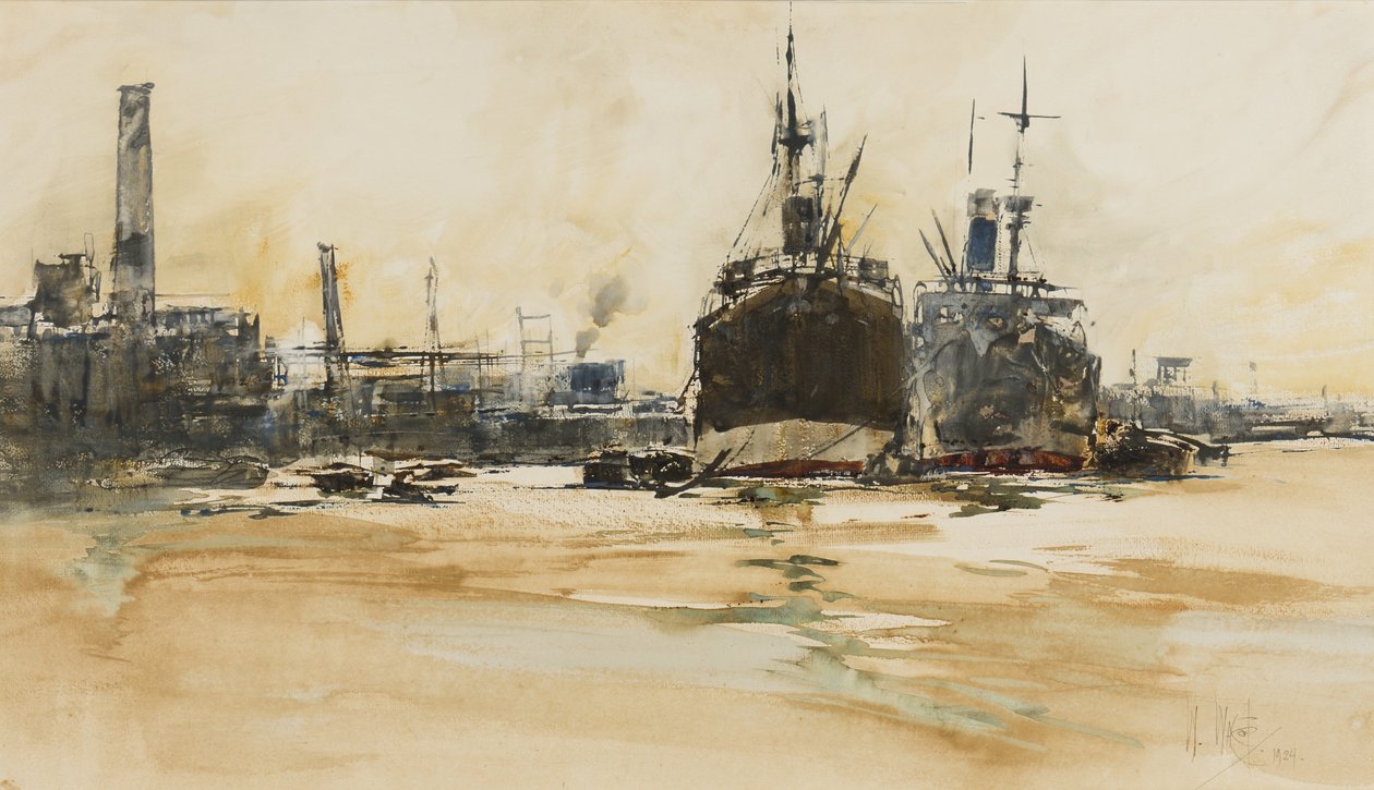El Puerto de Londres, 1924 de William Walcot