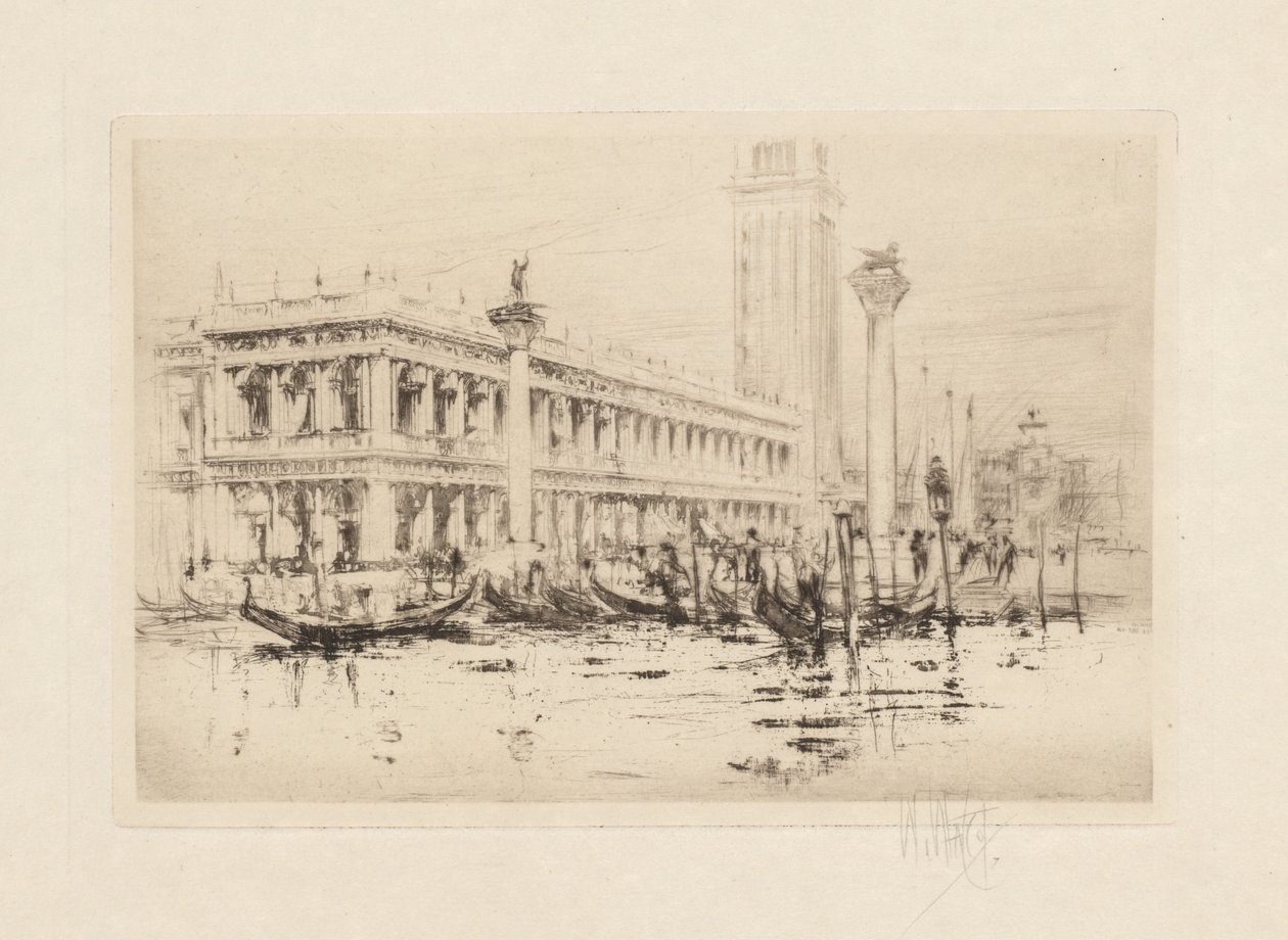 El conjunto de Venecia: La biblioteca de San Marcos de William Walcot