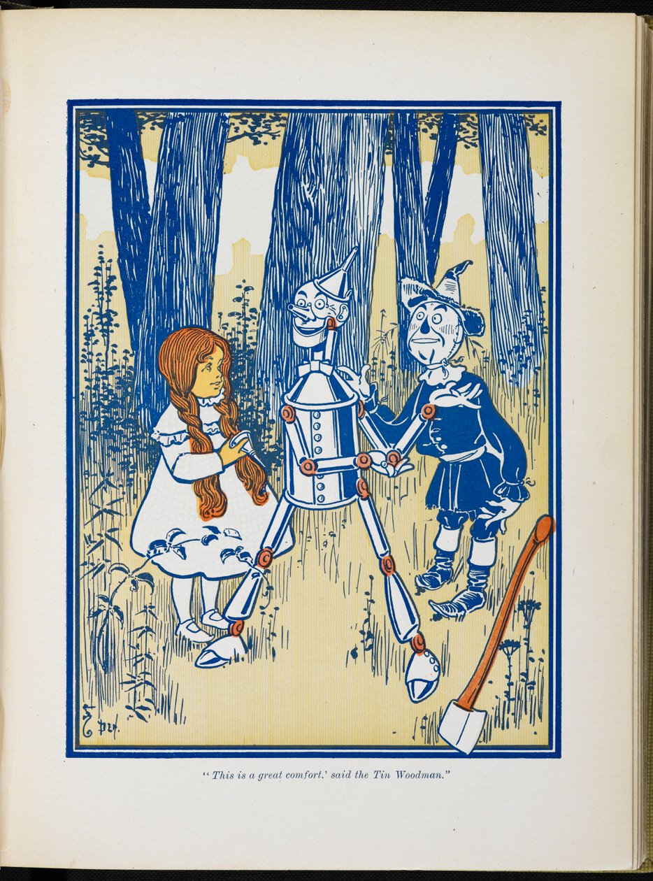 Dorothy, el leñador de hojalata y el espantapájaros. de William Wallace Denslow