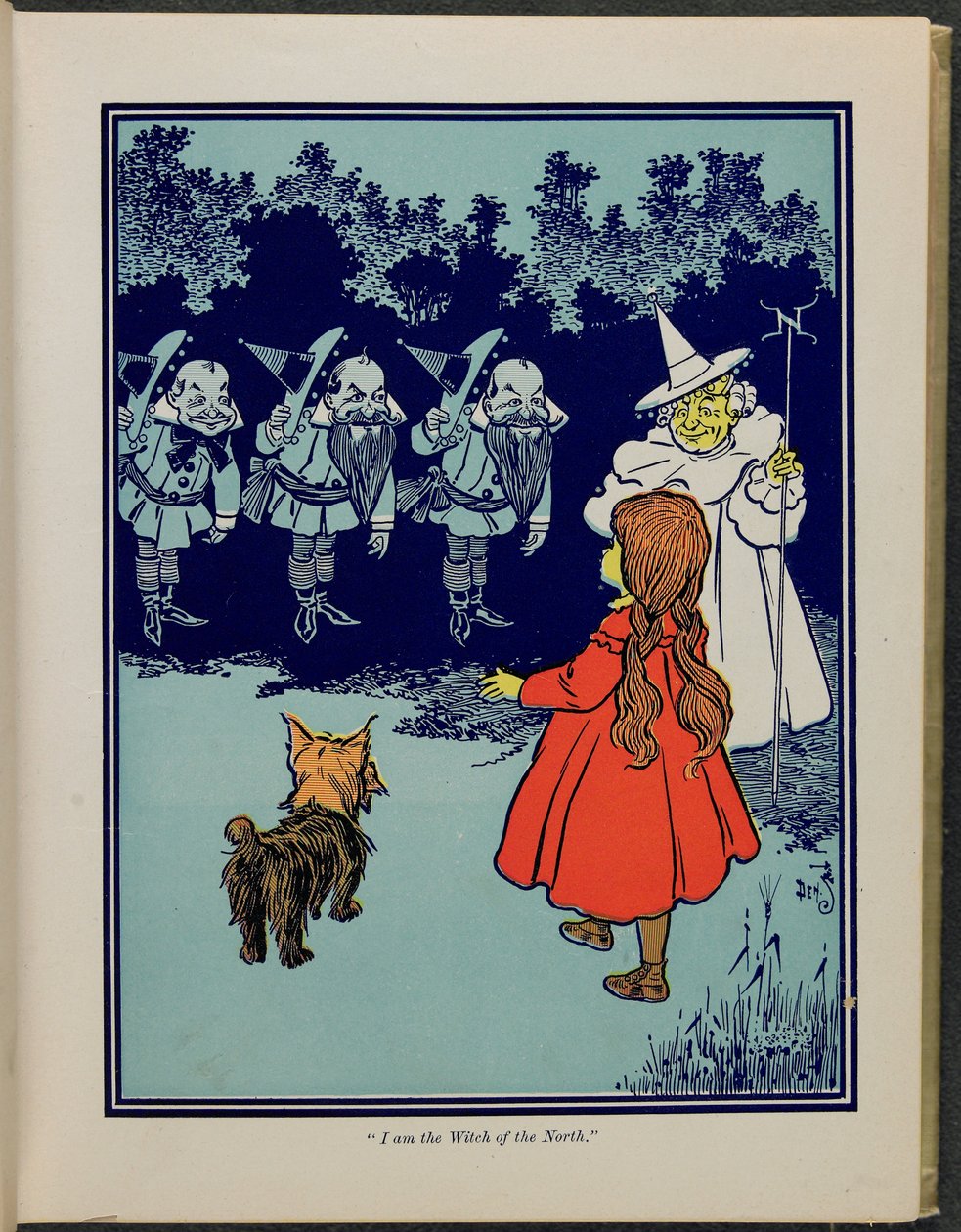 "Soy la Bruja del Norte", Ilustración de "El maravilloso Mago de Oz" de Lyman Frank Baum de William Wallace Denslow