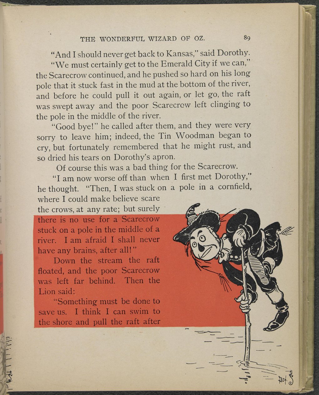 Ilustración de "El maravilloso Mago de Oz" de Lyman Frank Baum de William Wallace Denslow