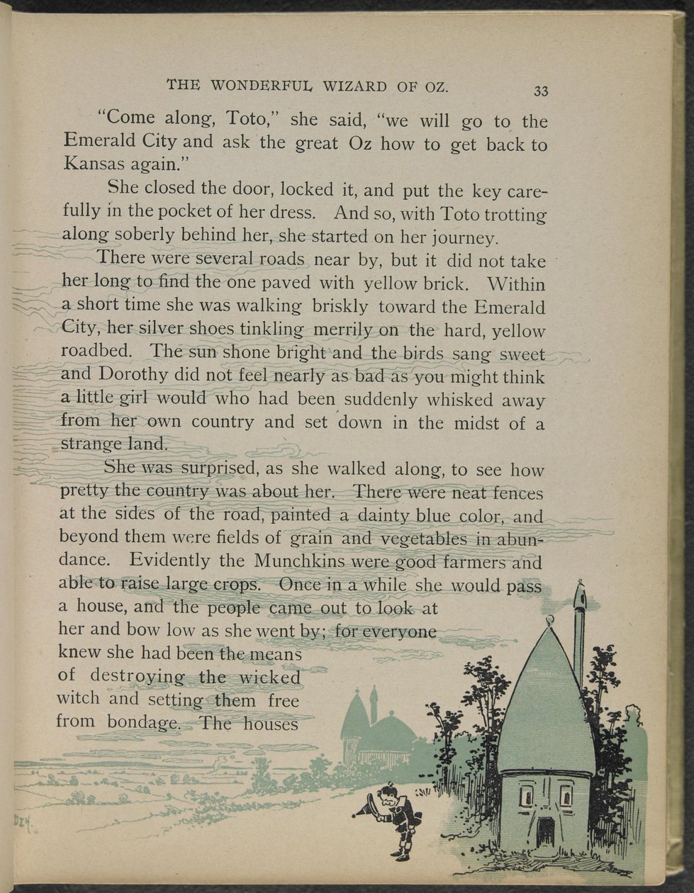 Ilustración de "El maravilloso Mago de Oz" de Lyman Frank Baum de William Wallace Denslow