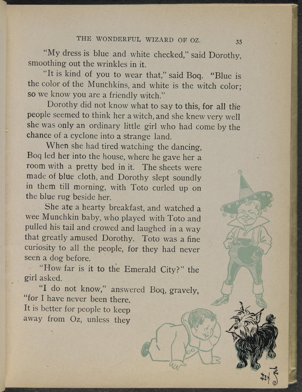 Ilustración de "El maravilloso Mago de Oz" de Lyman Frank Baum de William Wallace Denslow