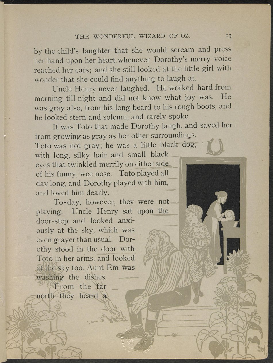 Ilustración de "El maravilloso Mago de Oz" de Lyman Frank Baum de William Wallace Denslow