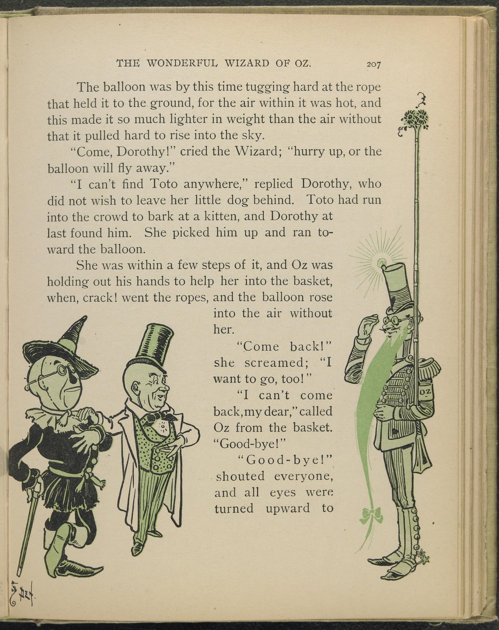 Ilustración de "El maravilloso Mago de Oz" de Lyman Frank Baum de William Wallace Denslow