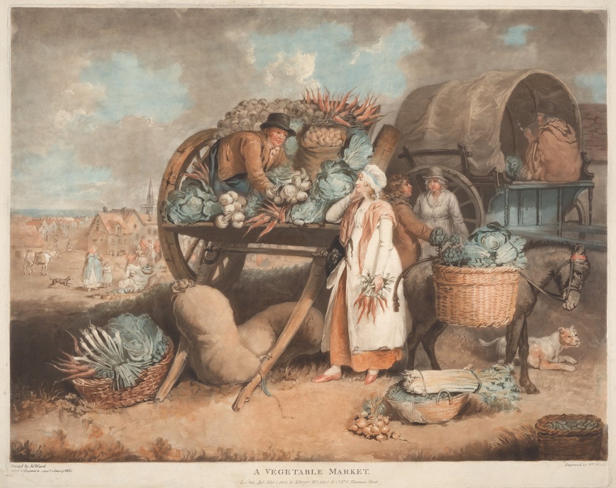 Un mercado de verduras de William Ward