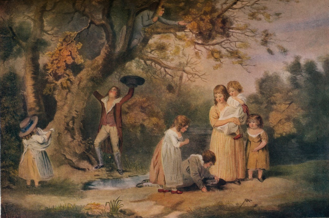 Niños buscando nidos de pájaros, 1789 de William Ward
