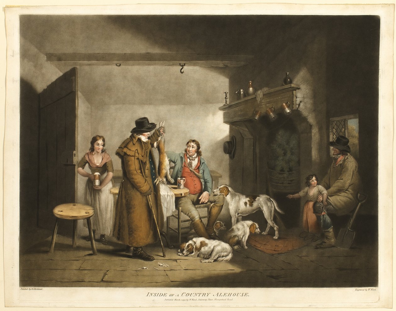Interior de una taberna campestre de William Ward