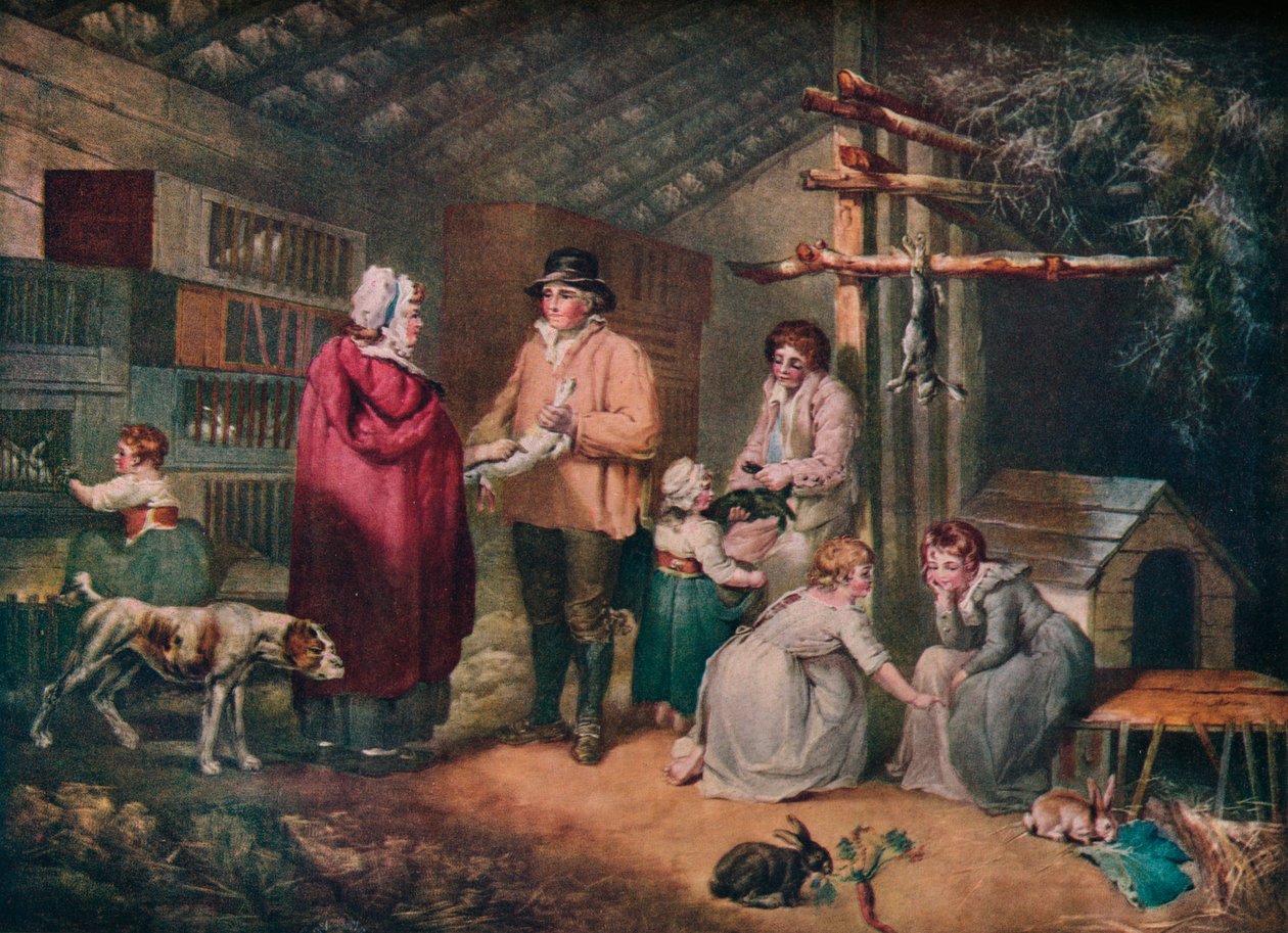 Vendiendo conejos, 1796, 1919 de William Ward