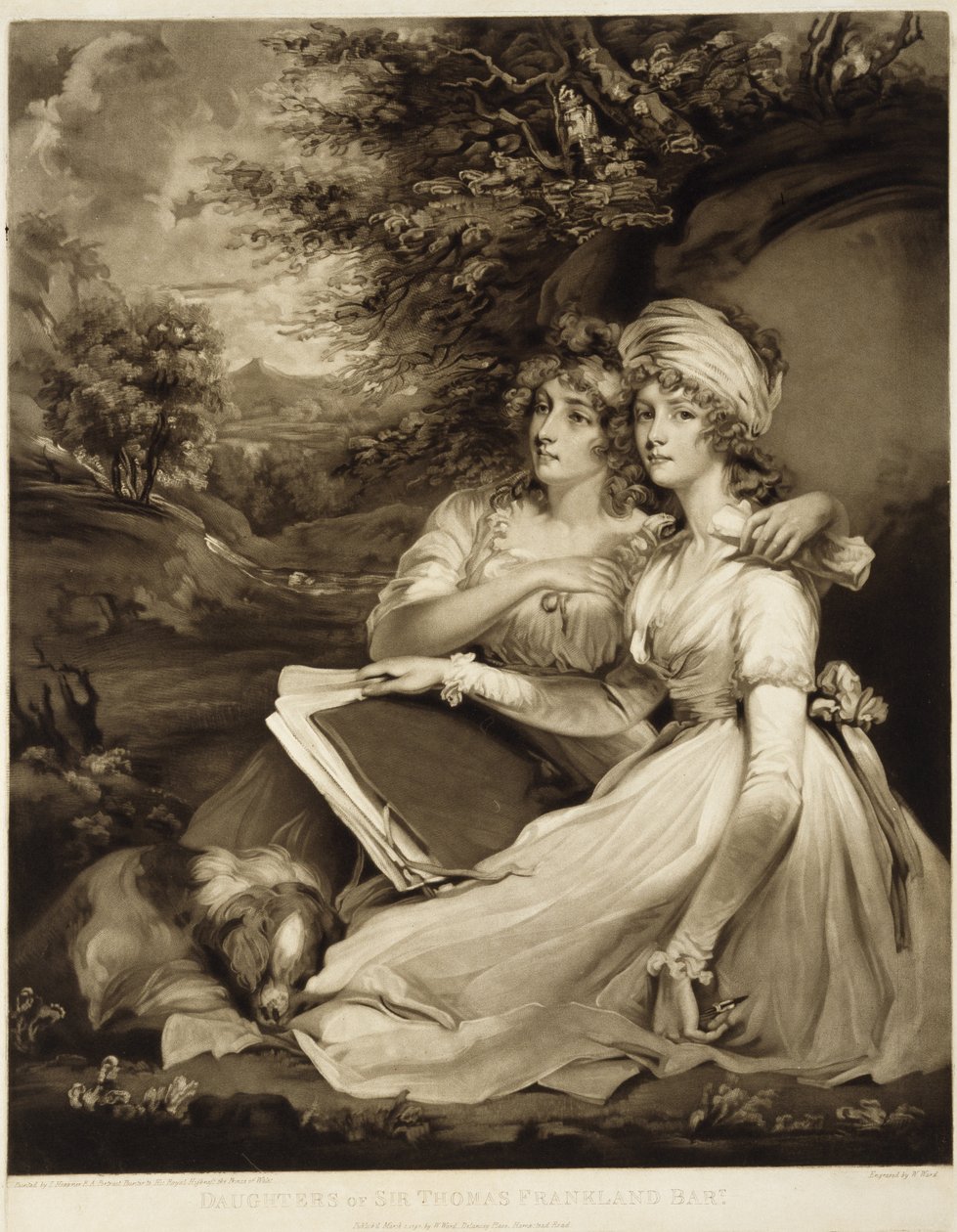 Las hijas de Sir Thomas Frankland, Baronet, 1797 de William Ward