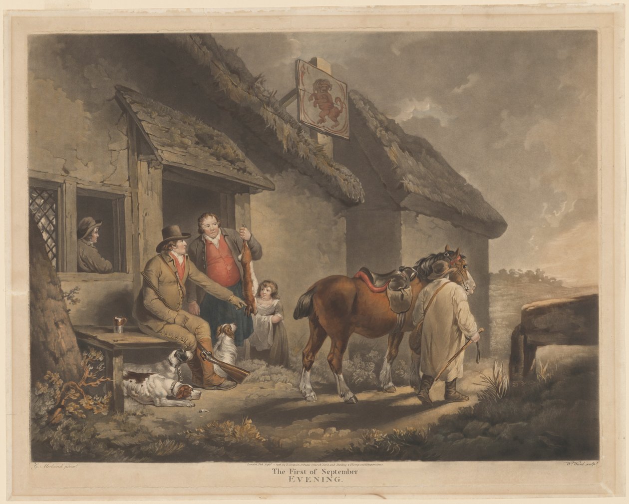 El primero de septiembre, tarde de William Ward after George Morland