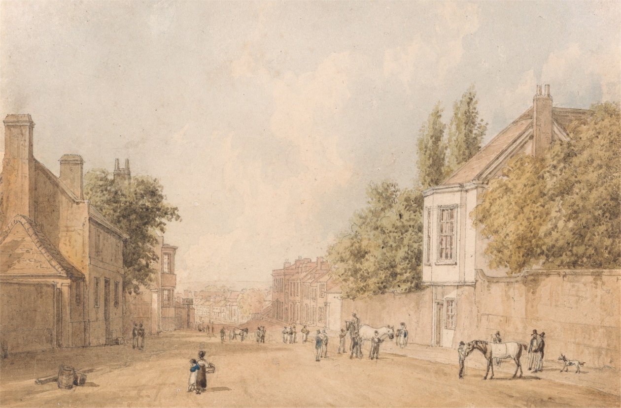 Entrada a Newmarket de William Westall
