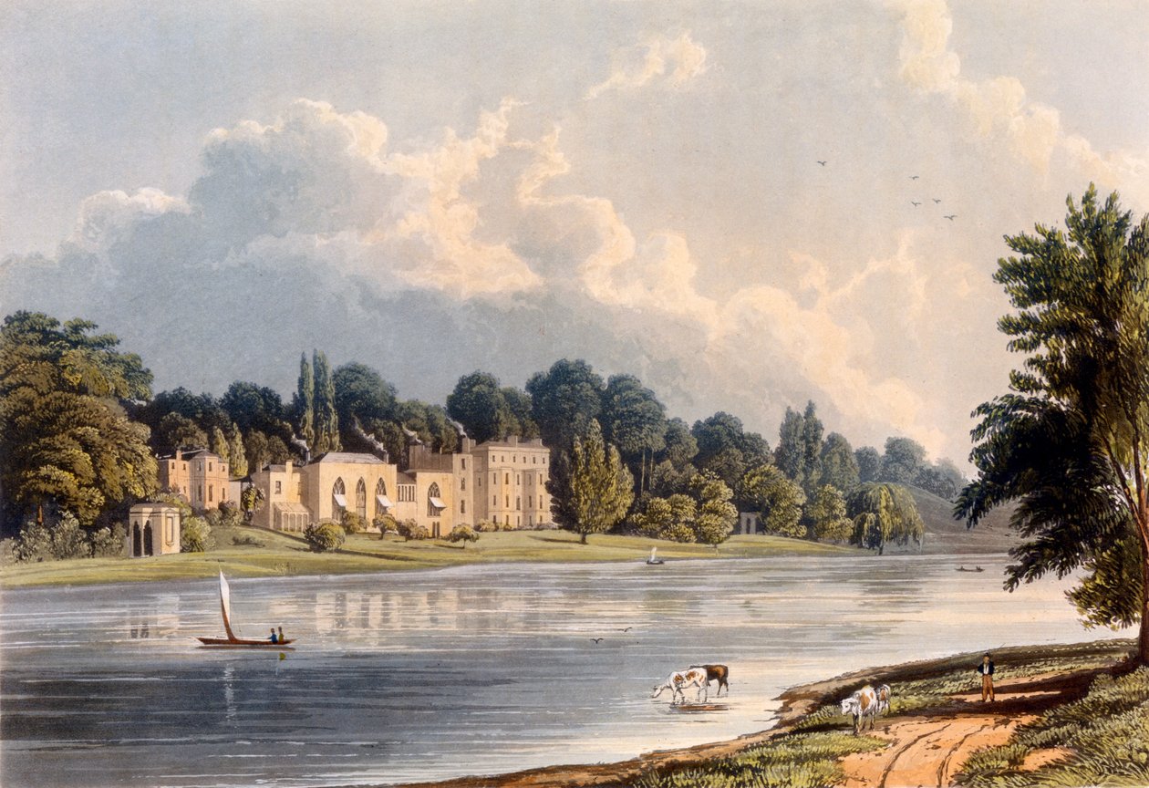 Villa del Papa en Twickenham, 1828 de William Westall