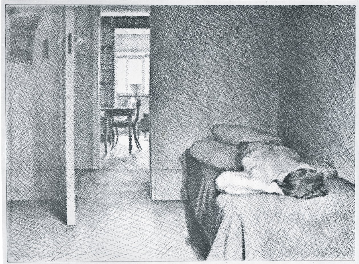 Interior con Desnudo de William Wilkins