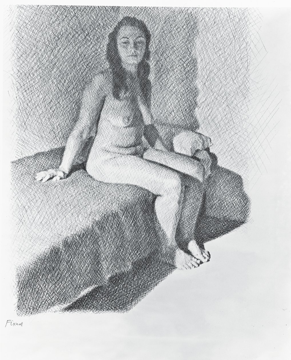 Desnudo sentado de William Wilkins