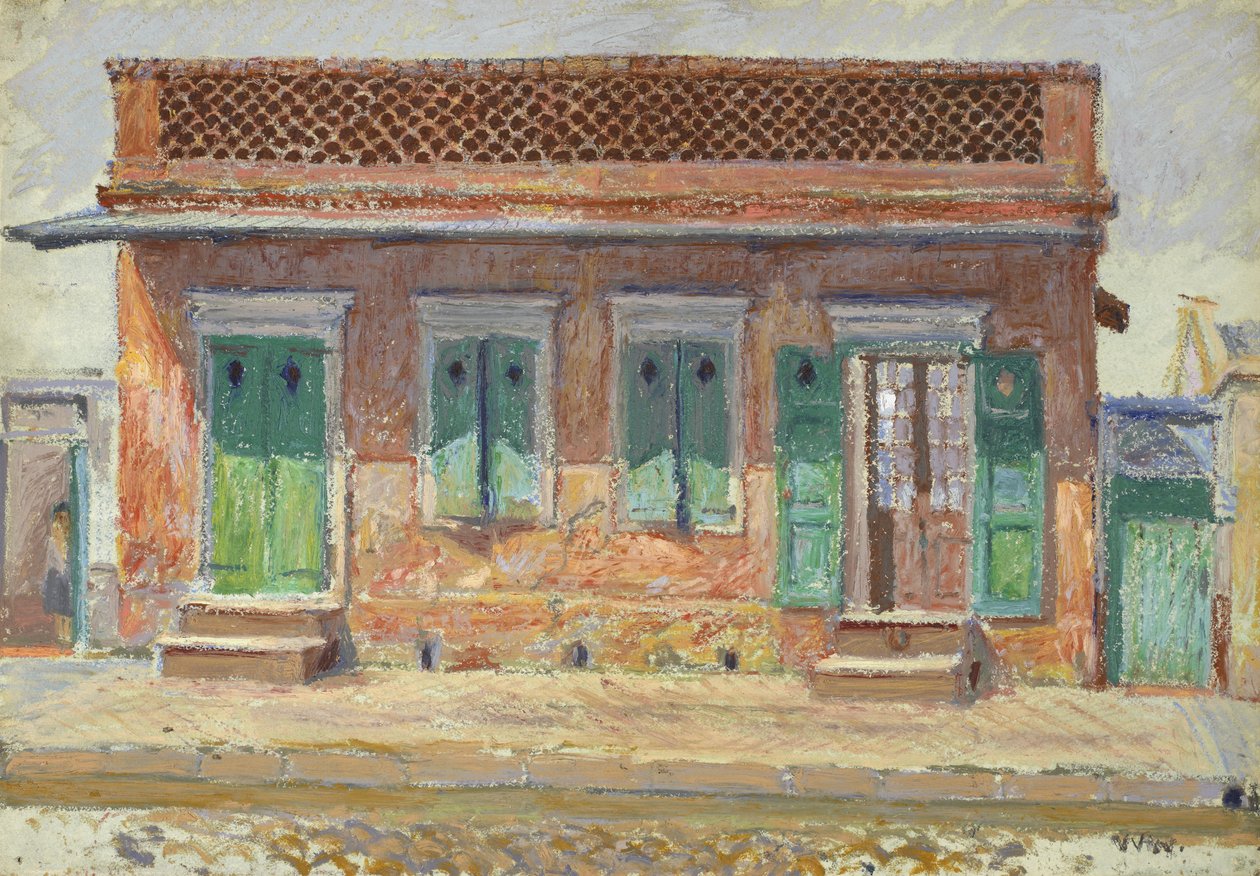 Casa en la calle Dumaine, Nueva Orleans, c.1904 de William Woodward