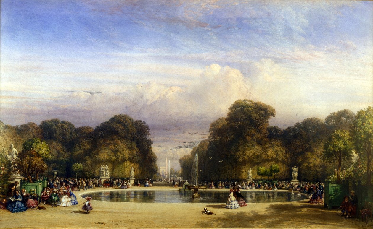 Los jardines de las Tullerías, París de William Wyld