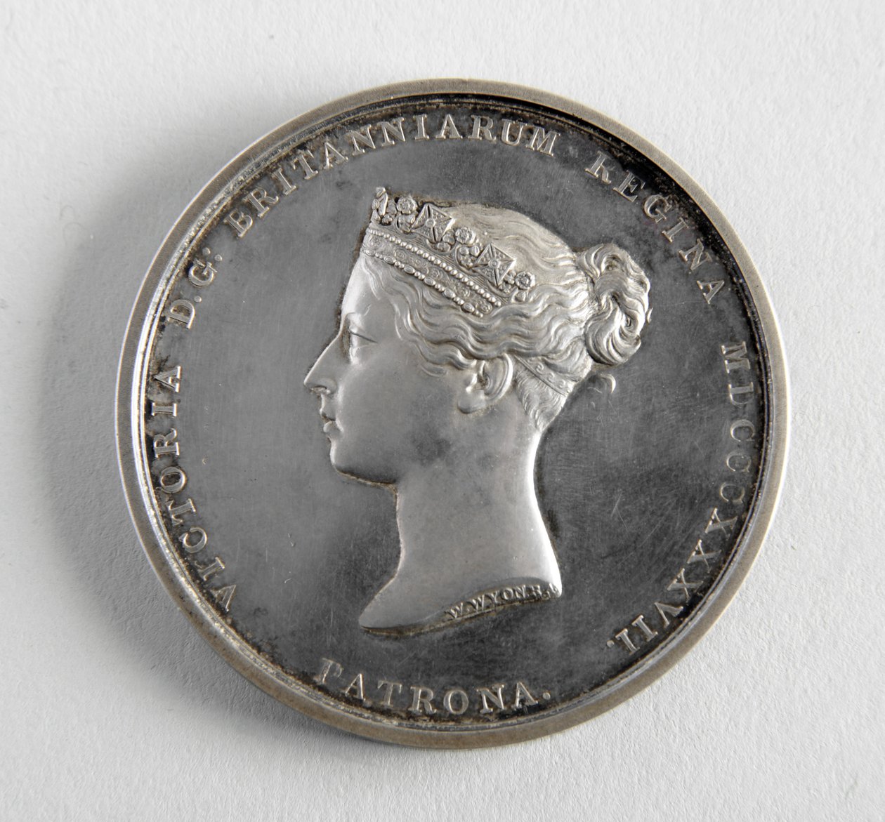 Medalla R.A. otorgada a George Frampton 10.12.1884 por el mejor modelo de una figura (metal) de William Wyon