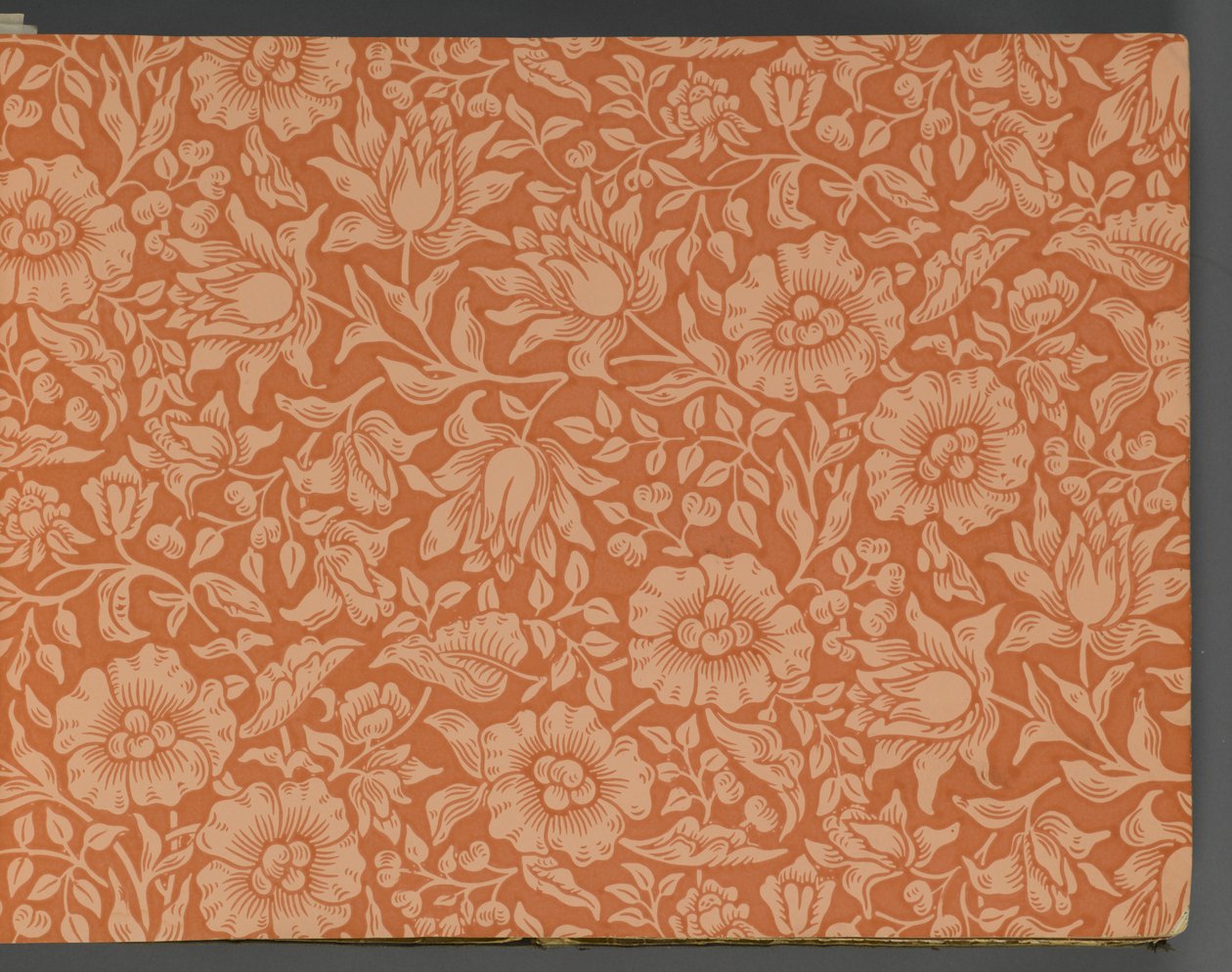 Libro de muestras de papel tapiz, antes de 1917 de William and Company Morris
