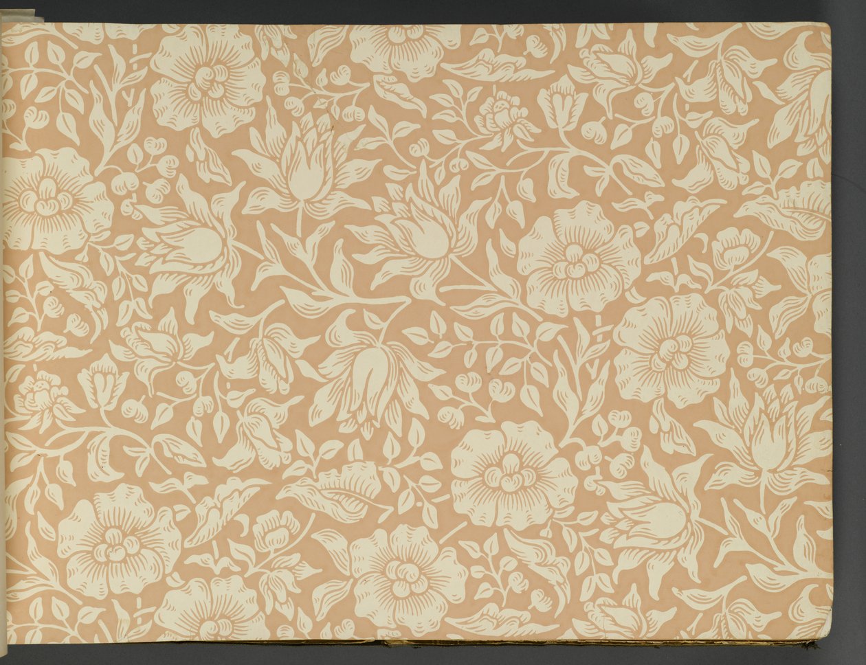 Libro de muestras de papel tapiz, antes de 1917 de William and Company Morris