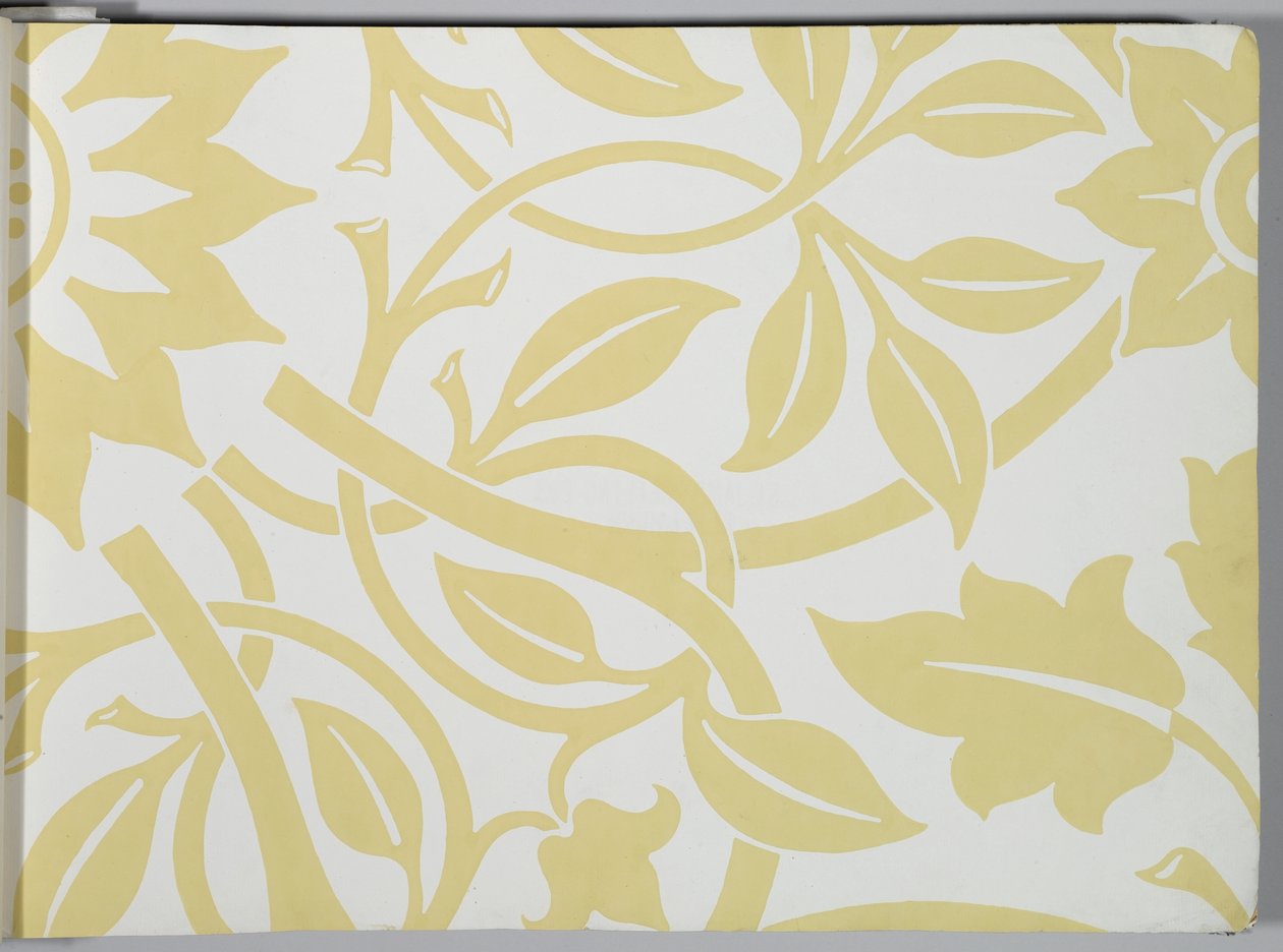 Libro de muestras de papel tapiz, antes de 1917 de William and Company Morris