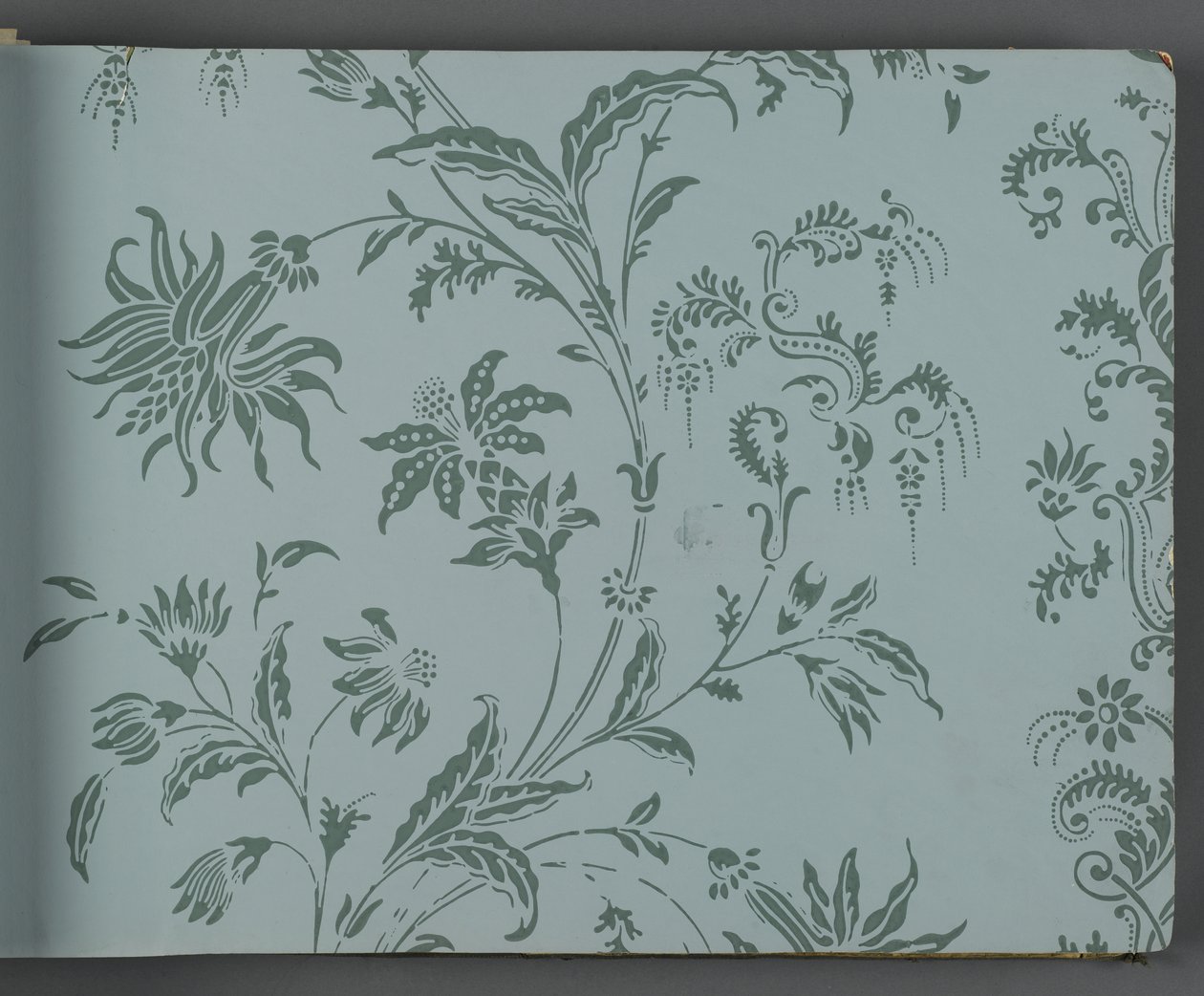 Libro de muestras de papel tapiz, antes de 1917 de William and Company Morris