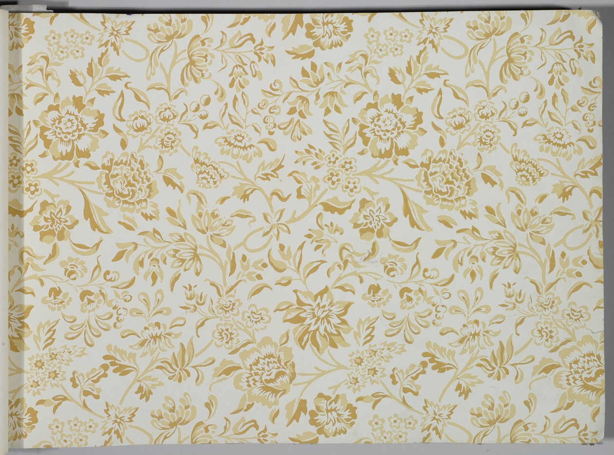 Libro de muestras de papel tapiz, antes de 1917 de William and Company Morris