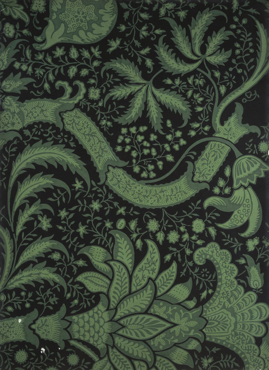 Libro de muestras de papel tapiz, antes de 1917 de William and Company Morris