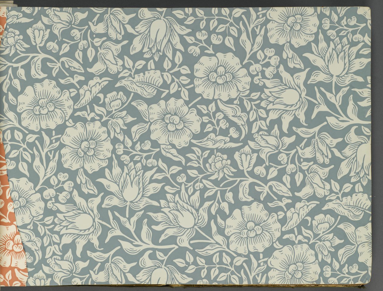 Libro de muestras de papel tapiz, antes de 1917 de William and Company Morris