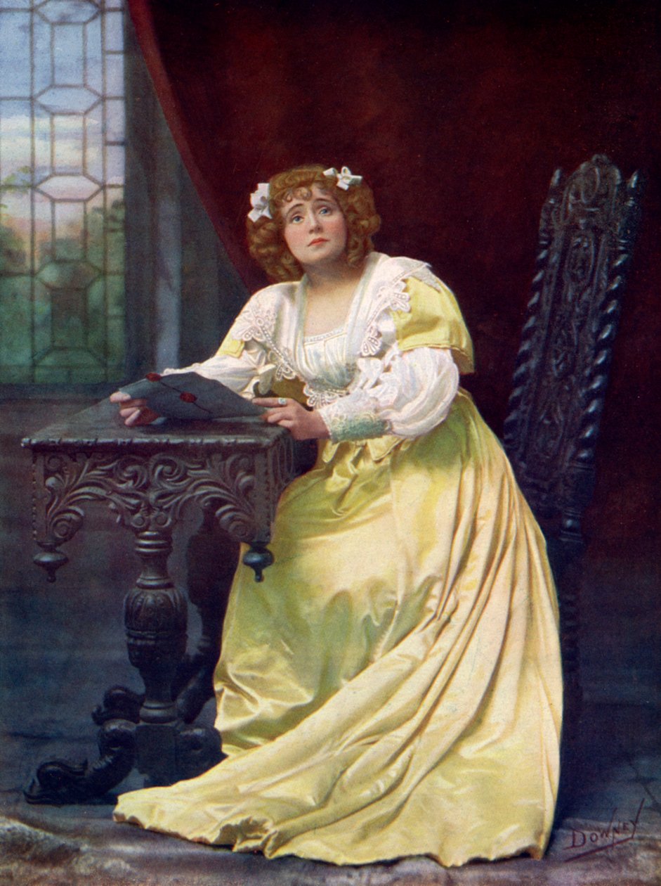 Eva Moore 1870-1955, actriz inglesa, 1899-1900 de William and Daniel Downey