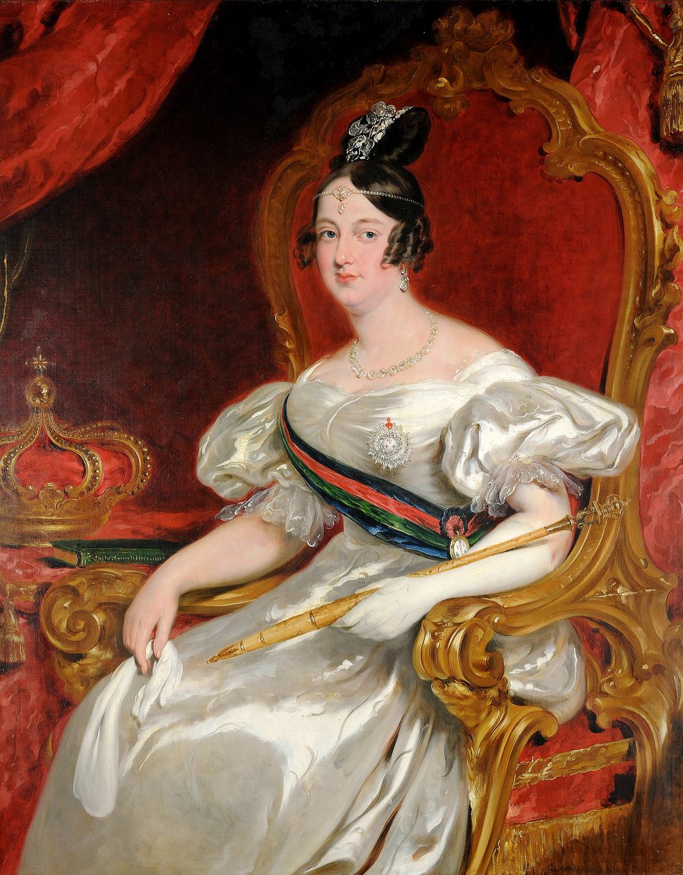 Retrato de D. María II, Reina de Portugal de Willian Simpson