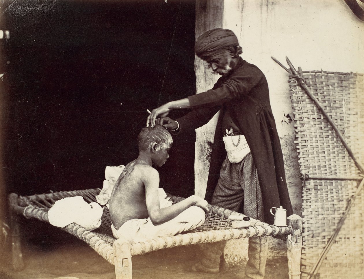 Barbero indio, 1860s de Willoughby Wallace Hooper
